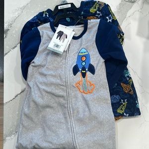 Set of 2 3t boys footie pajamas